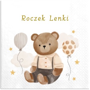 Serwetki  personalizowane na Roczek Imię Dziecka