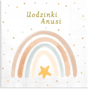 Serwetki  personalizowane na Roczek Imię Dziecka