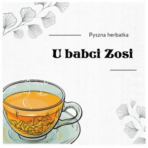 Serwetki personalizowane z imieniem na Dzień Babci Imię    