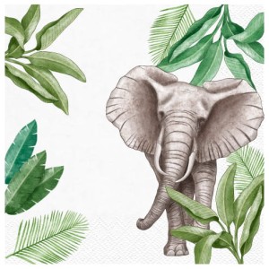 Serwetki urodzinowe Dżungla Słoń