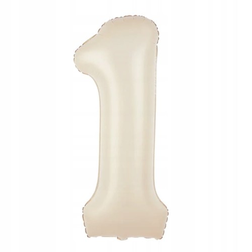 Balon-foliowy-kremowy-cyfra-1-Pierwsze-urodziny-Roczek-Ecru-karmel-100cm.jpg