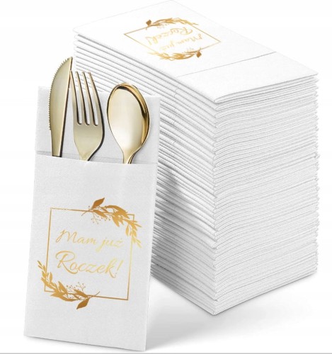 Kieszonki-na-sztucce-biale-serwetki-zloty-nadruk-Mam-juz-Roczek-1-Urodziny.jpg