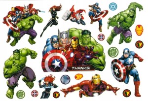Tatuaże zmywalne dla dzieci Avengers Hulk