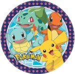 Talerzyki papierowe Pokemon Go Pikachu 8 szt.