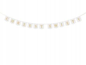 Baner Chrzest Święty biały 200 cm