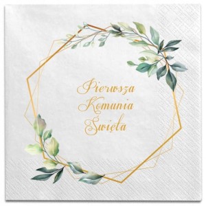 Serwetki  na Pierwszą Komunię  Świętą restauracyjne 