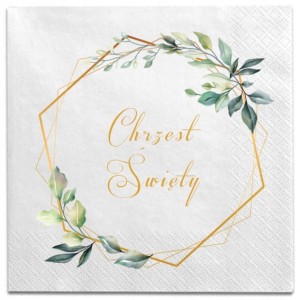 Serwetki  na Chrzest Święty restauracyjne 