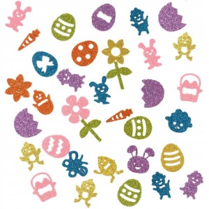 Brokatowe Naklejki na Wielkanoc