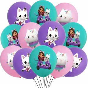 Zestaw 12. Balonów "Koci Domek Gabi Panduś"