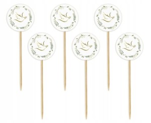 Komunijne Pikery na Tort, 6szt