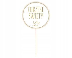 Topper "Chrzest Święty", Dekoracja Papierowa