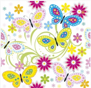 Kolorowe Serwetki Papierowe, 20 szt.