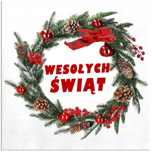 Świąteczne Serwetki Dekoracyjne, 12 szt.