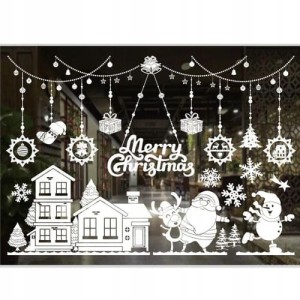 Dekoracyjna, Świąteczna Naklejka na Szybę