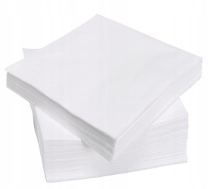 Białe Serwetki Gastronomiczne 15x15, 500 szt.