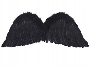 Czarne Skrzydła Anioła 30cm x 75cm, 1 szt.