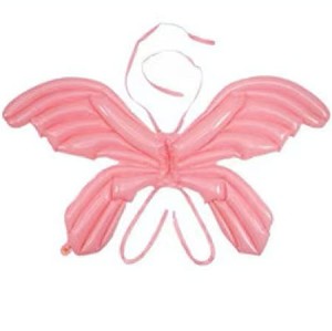 Różowy Foliowy Balon w Kształcie Skrzydeł, 122cm