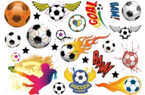 Tatuaże Zmywalne "Piłka Nożna", 1 szt.