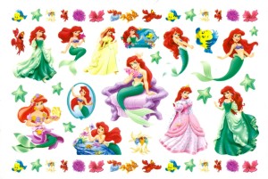 Tatuaże Zmywalne "Księżniczka Arielka", 1 szt.