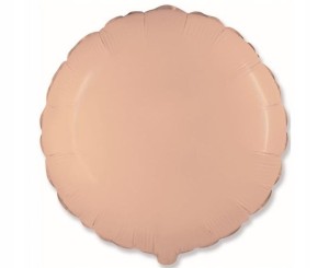 Okrągły Pomarańczowy Balon Foliowy, 45 cm