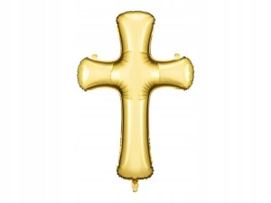 Komunijny Balon Foliowy "Krzyż",  1 szt.