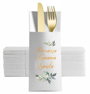 Komunijne Etui na Sztućce, 12 szt.