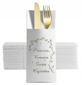Komunijne, Personalizowane Etui na Sztućce, 12 szt.