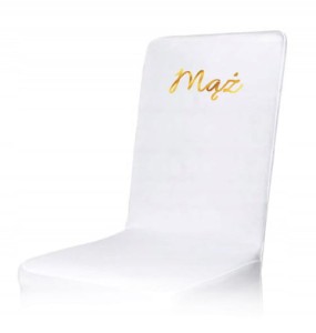 Weselny Pokrowiec na Krzesło "Mąż", 1 szt.