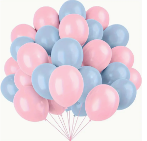 Zestaw Balonów Różowo-Niebieski