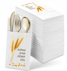 Kieszonki na Sztućce Dożynkowe, 12 szt.