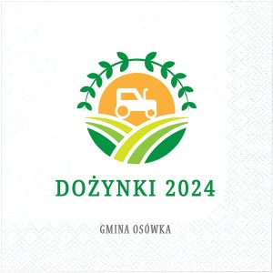 Personalizowane Serwetki  na Dożynki Gminne, 12 szt.