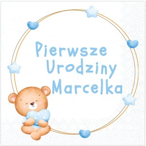 Serwetki Papierowe na Dowolne Urodziny, 12 szt.