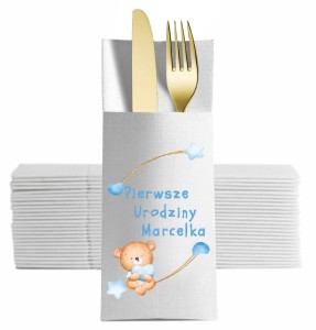 Kieszonki n Sztućce na Dowolne Urodziny, 12 szt.