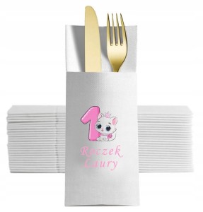 Kieszonki na Sztućce na Roczek z Kotkiem, 12 szt.