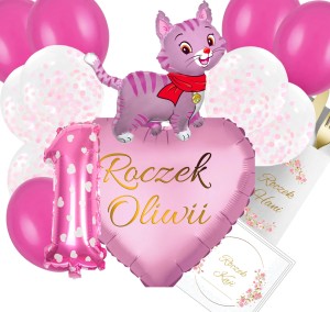 Matowy Różowy Zestaw na Roczek