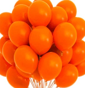 Pomarańczowe Balony Matowe, 40 szt.