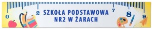 Pudełko na słodycze linijka Pasowanie na ucznia