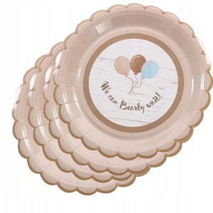 Talerzyki papierowe Talerze Miś Misiek 6szt. 18cm