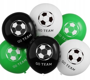 Balon lateksowy zestaw piłkarski Urodziny 6szt.
