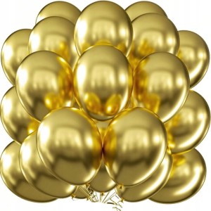 Balon lateksowy Złote 25cm 100szt