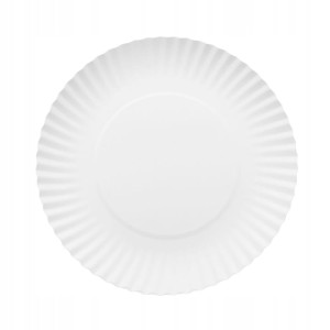 Talerze papierowe białe talerzyki ekologiczne zestaw 10szt