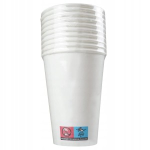 Kubki papierowe białe kubeczki 200ml