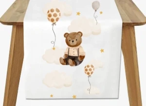 Bieżnik stołowy z motywem misia, 240x40