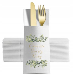 Personalizowane Kieszonki  na Chrzest Święty 12 szt. 