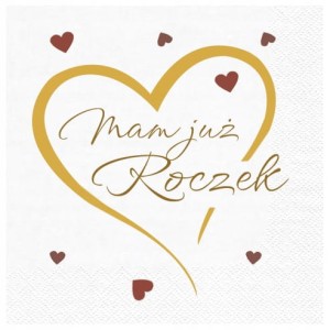 Serwetki na Roczek 33x33 cm 20 szt.