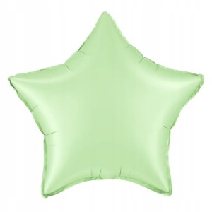 Balon foliowy Gwiazda zielony pistacjowy 45cm