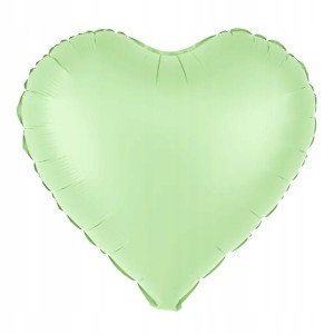 Balon foliowy Serce zielony pistacjowy 45cm
