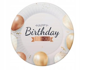 Talerzyki papierowe Urodzinowe Talerze 18cm 6szt.
