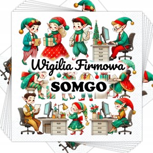 Personalizowane Serwetki Świąteczne 33x33 cm 12 szt.