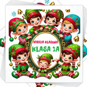 Personalizowane Serwetki Świąteczne 33x33 cm 12 szt.